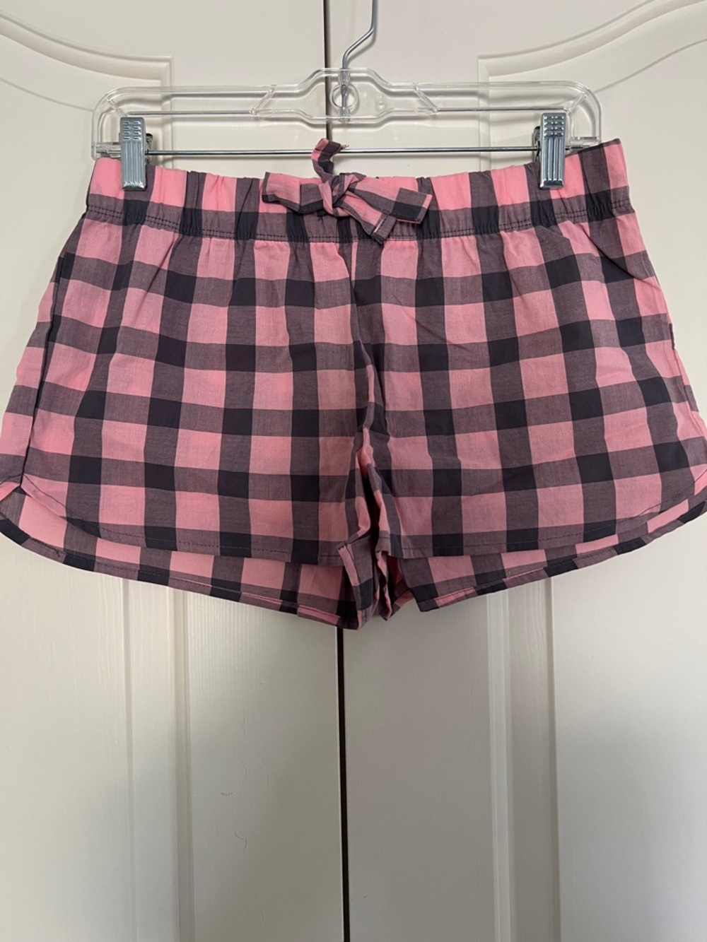 GAP Lightweight Pink and Black Plaid Lounge Short
Size S